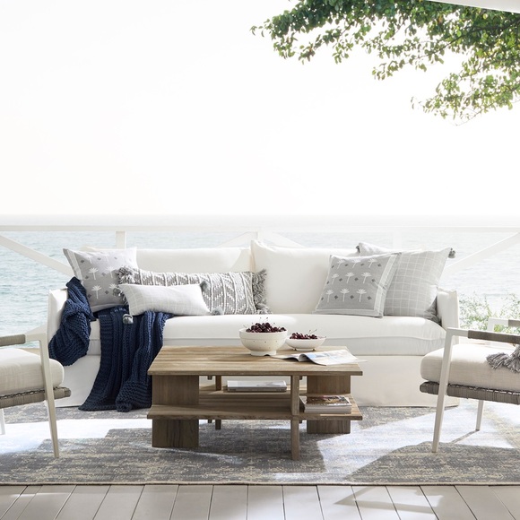 BNWT Serena and Lily Sequoia Cotton Throw - NAVY 💙 - Picture 2 of 3